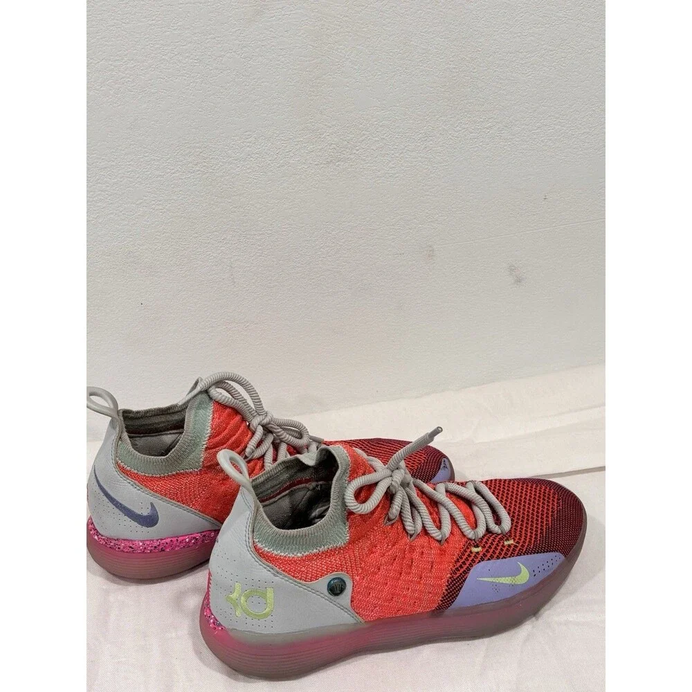 Nike‎ KD 11 Basketball Shoes Bright Crimson React Zoom Air Sneakers Size 8 EU 41